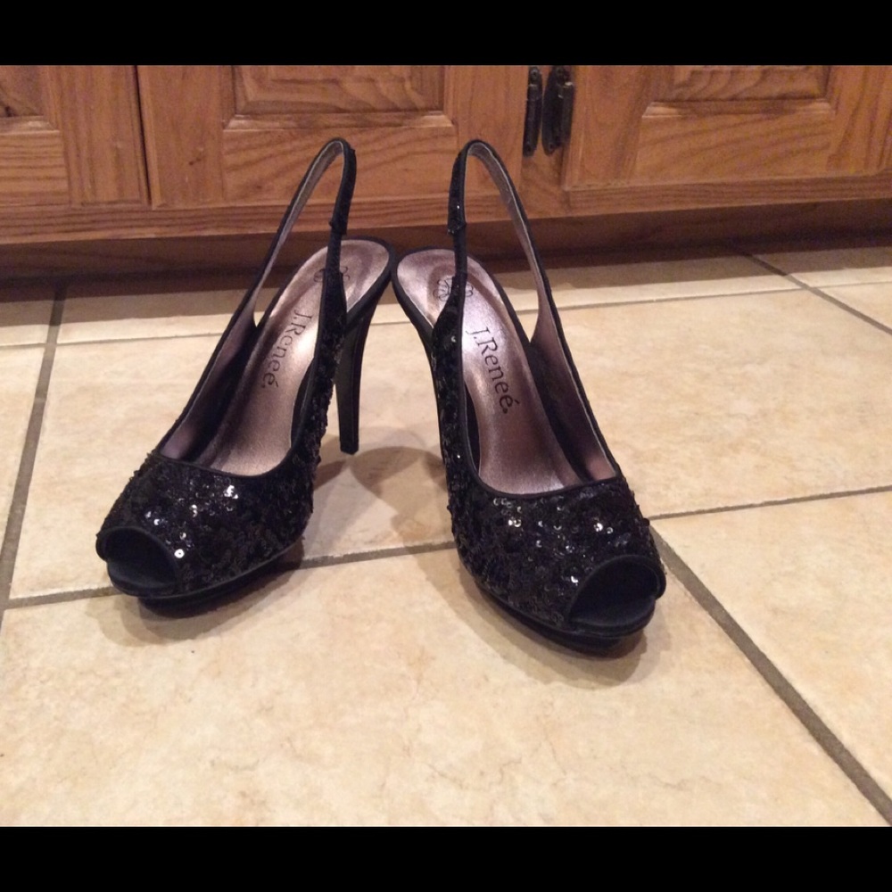 Sling Heels by J. Renee Special Event Sequined